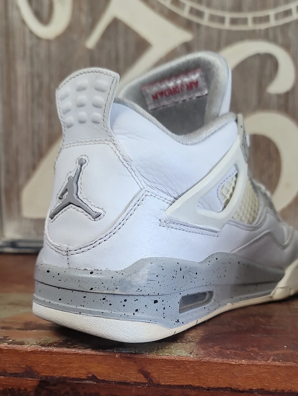Nike Air Jordan 4 Retro 'White Oreo' Wmns 5.5 Good Condition, Fast Shipping.